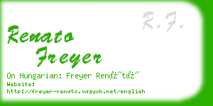 renato freyer business card